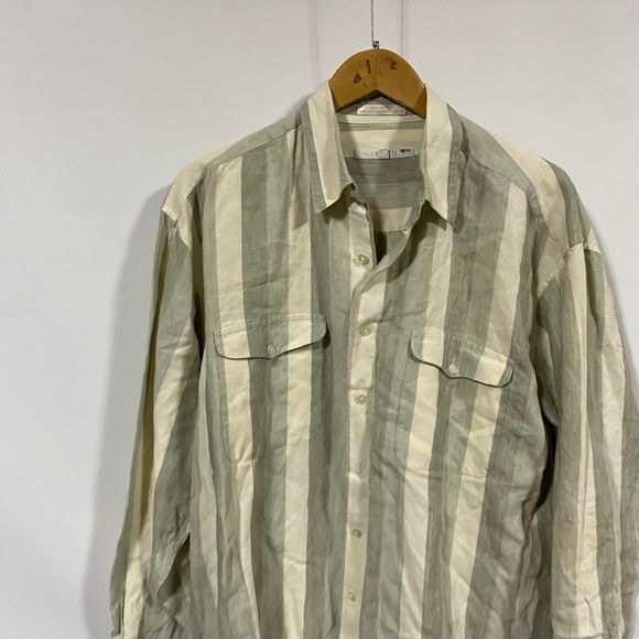 Perry Ellis button down linen shirt - Picture 7 of 7